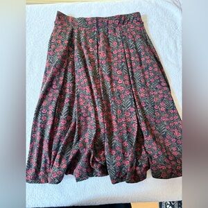 LuLaRoe Maxi Skirt - Black and Pink Floral